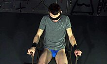 Gay bondage and BDSM with twink Austin Young in a hardcore dungeon session